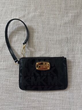 Michael Kors black wristlet